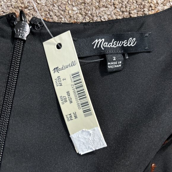 NWT Madewell Women’s Lucie Sweetheart Midi Dress in Dot Daisies Size 2 $148 - Picture 2 of 8